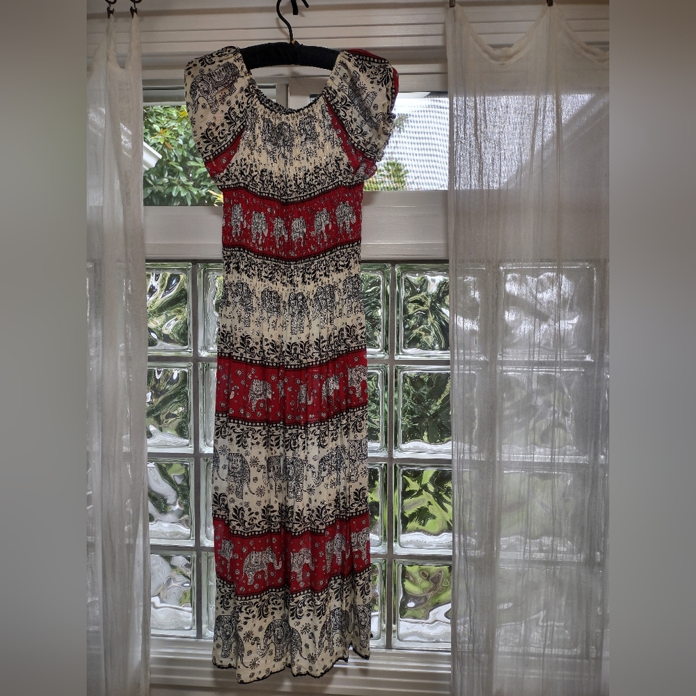 Gauzy Indian Style Boho Dress